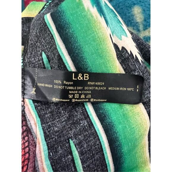 L&B Lucky And Blessed Loose Fit Striped Mini Dress With Knit Detailing - Picture 5 of 5